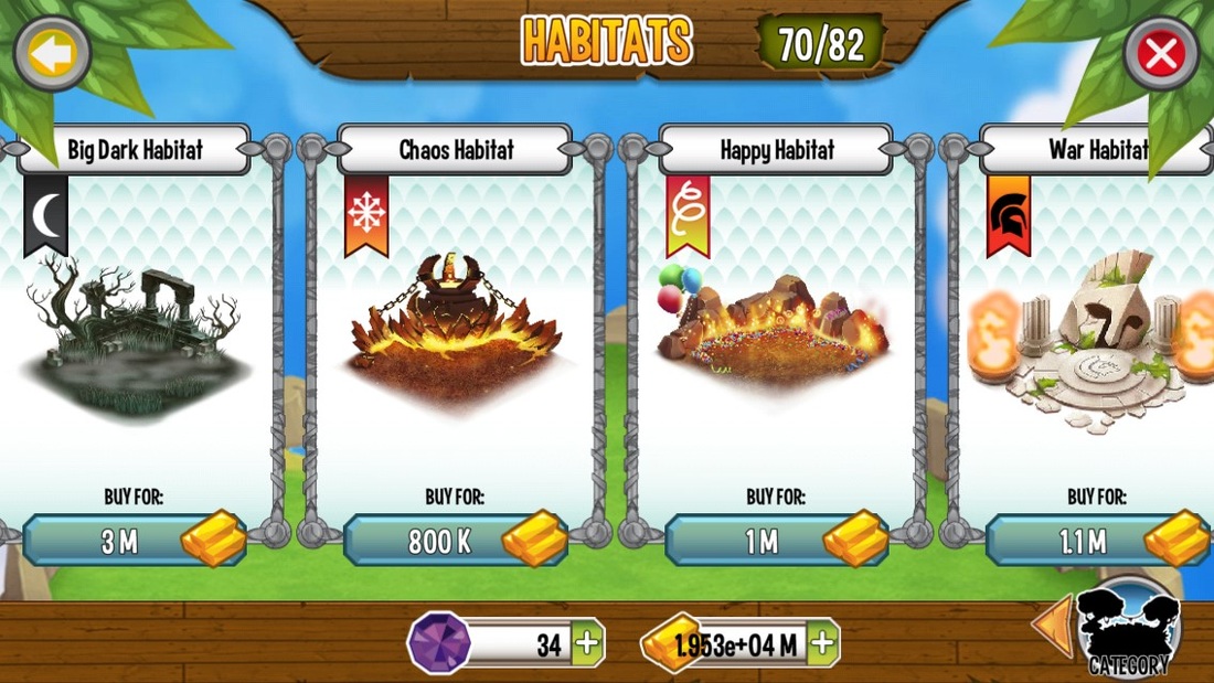 how do you get more dragon habitats in dragon mania legends